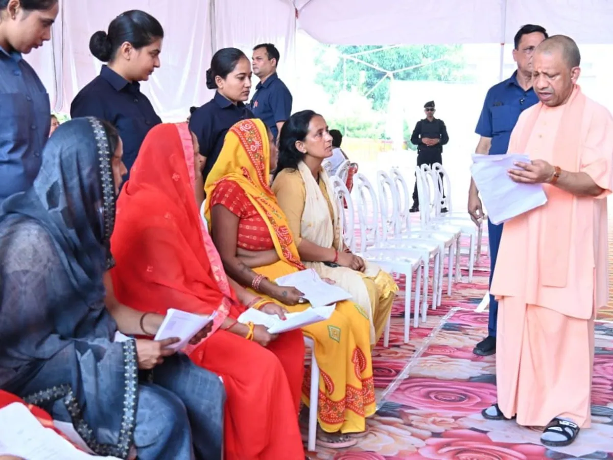 CM Yogi action against land grabbers